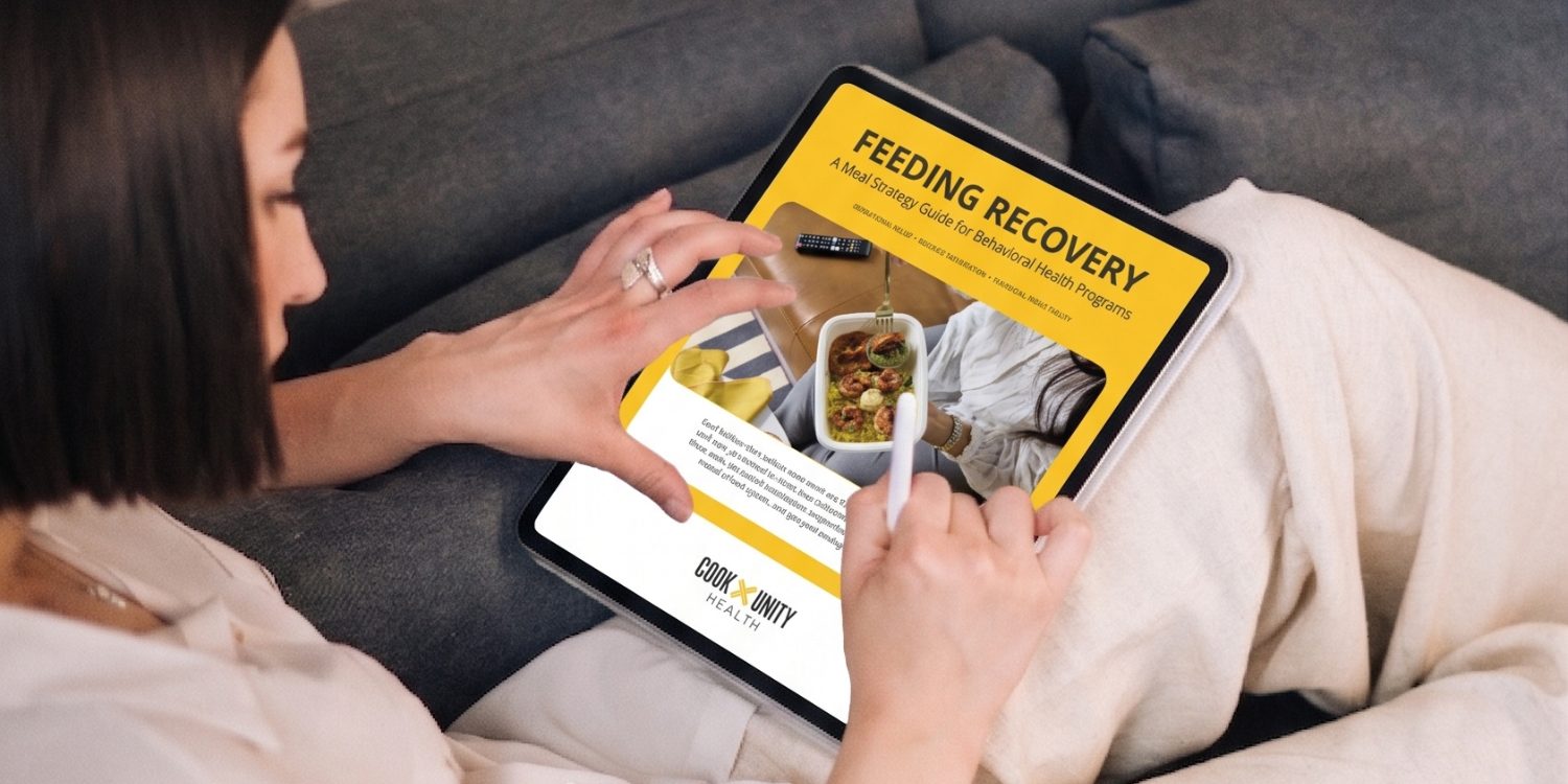 Feeding Recovery ebook open on a tablet